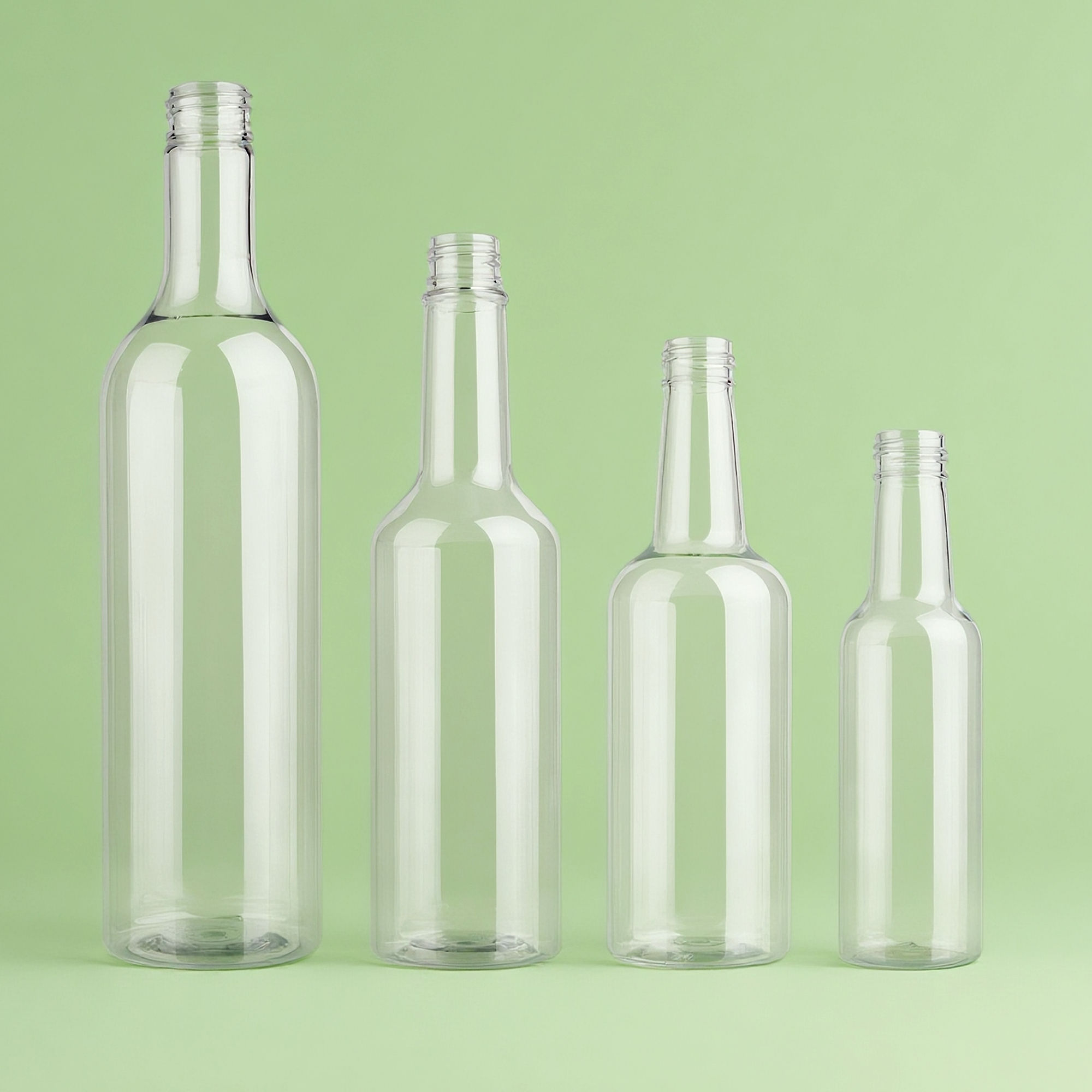 Custom designed PET bottle with unique geometry